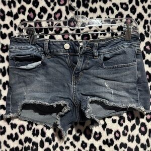 PINK Victoria's Secret Distressed Blue Jean Shorts